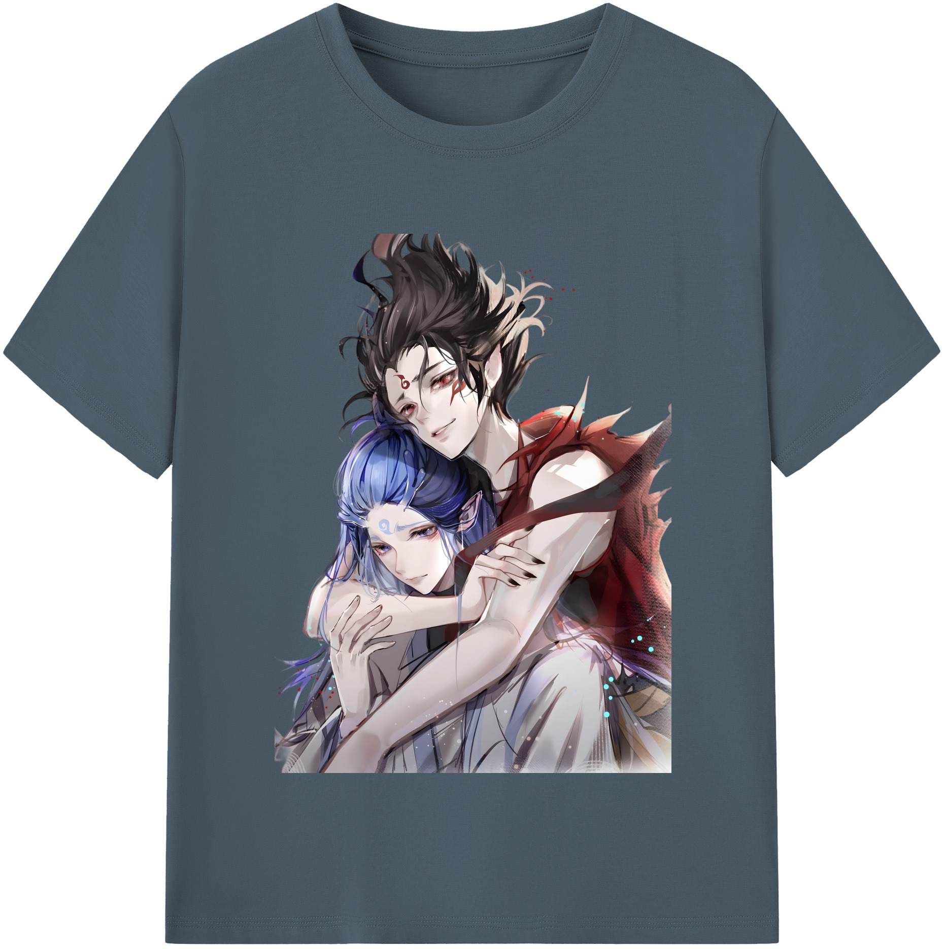 （画像用） Ne Zha 2 ナタ 魔童の大暴れ 綿100％半袖Tシャツ（フロントプリント）